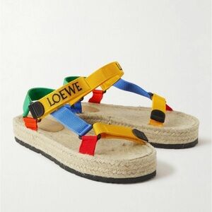 NWT Loewe x Paula's Ibiza Strappy Espadrille Sandal 41 Mens | Designer | Chunky